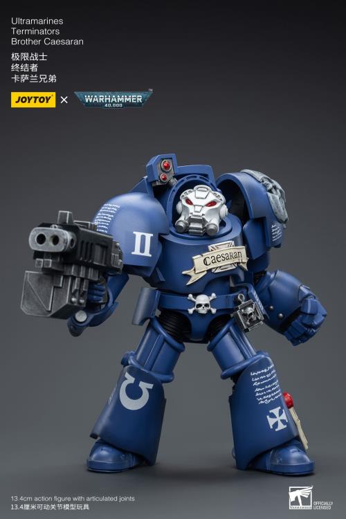 Joy Toy brings the Ultramarines to life with this Warhammer 40K 1/18 scale figure! Highly disciplined and courageous warriors, the Ultramarines have remained true to the teachings of their Primarch Roboute Guilliman for 10,000 standard years. Keeping watch over the Imperium, they personify the very spirit of the Adeptus Astartes. Each figure includes interchangeable hands and weapon accessories and stands between 4" and 6" tall.