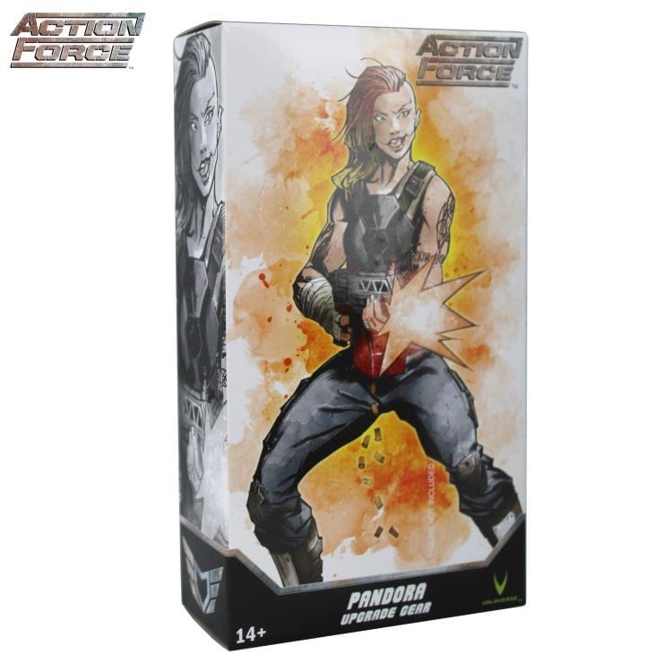 Upgrade your Pandora Action Force figure with this Upgrade Gear Pack. The Pandora Upgrade Gear Pack includes a new head sculpt and several pieces of weaponry. This upgrade pack fits all female Action Force figures. Pandora action figure not included (sold separately)