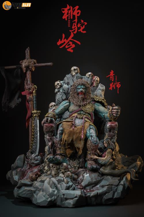 Nottaa Collections are proud to introduce, for the first time, a statue-grade scenic component, the Bone Crown Lion Soul Throne. From the harrowing Bone Crown Throne to the Feathered Serpent Yao attendant of the Lion King, and the ominous Soul Capturing Battle Flag, each piece tells a story of the many ambitious souls who ventured here with dreams of grandeur, only to vanish without a trace, adding a layer of legend to the collection. This version features bloody paint applications.