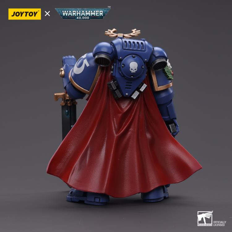 The most elite of the Space Marine Chapters in the Imperium of Man, Joy Toy brings the Ultramarines from Warhammer 40k to life with this new series of 1/18 scale figures. Each figure includes interchangeable hands and weapon accessories and stands between 4" and 6" tall.