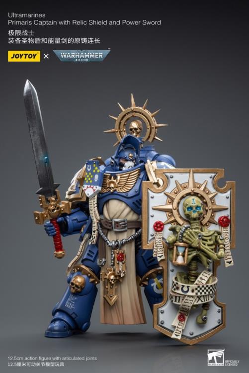Joy Toy brings the Ultramarines to life with this Warhammer 40K 1/18 scale figure! Highly disciplined and courageous warriors, the Ultramarines have remained true to the teachings of their Primarch Roboute Guilliman for 10,000 standard years. Keeping watch over the Imperium, they personify the very spirit of the Adeptus Astartes.