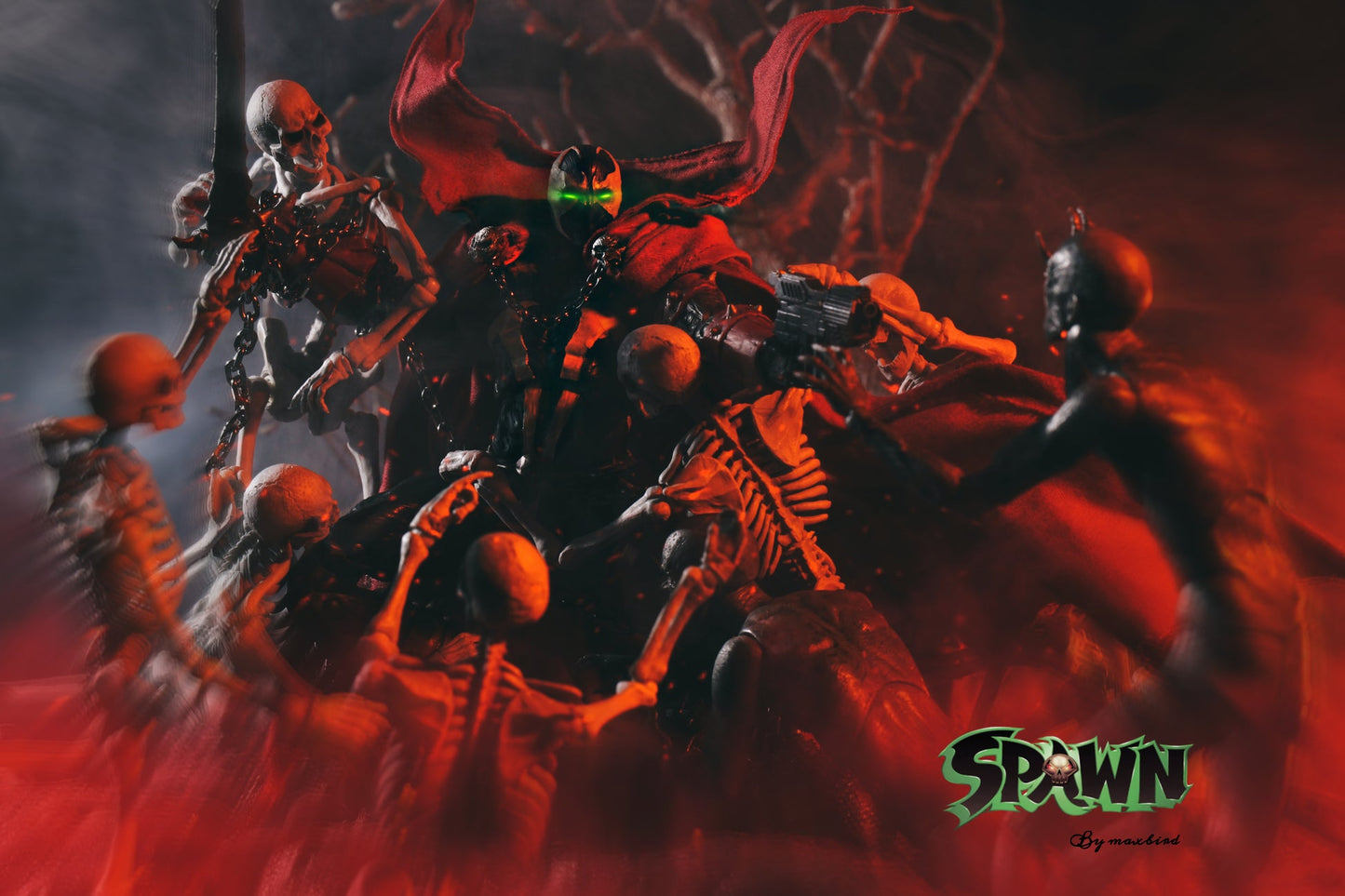 Maxbird Custom cape + chain for Spawn