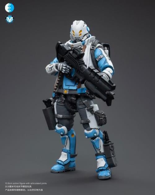 Joy Toy brings to the table a new series of figures, inspired after the tabletop wargame Infinity, published by Corvus Belli. This highly detailed 1/18 scale figure stands just over 4 inches tall and comes equipped with an arsenal of interchangeable parts and weapons. Add PanOceania Special Intervention and Recon Team Man #1, along with other separately sold Infinity figures by Joy Toy, to your collection and build up your army for battle!