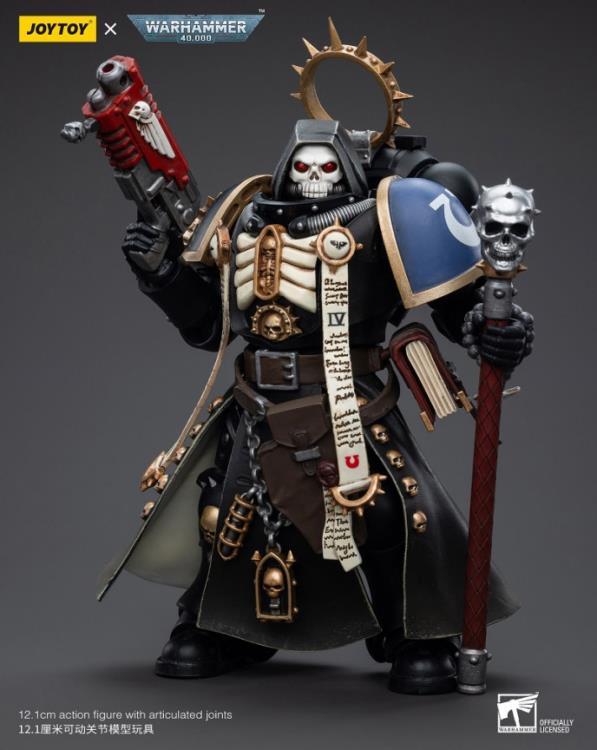 This 1/18 scale figure includes a variety of parts and accessories to allow you to customize your army of Warhammer 40k figures. Don't miss out on adding this figure to your collection!
