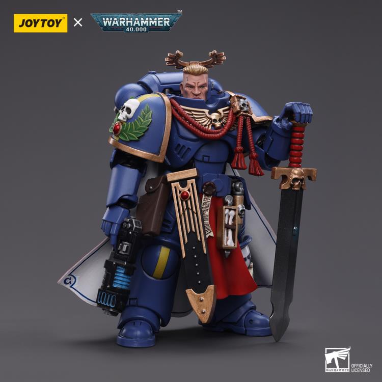 The most elite of the Space Marine Chapters in the Imperium of Man, Joy Toy brings the Ultramarines from Warhammer 40k to life with this new series of 1/18 scale figures. Each figure includes interchangeable hands and weapon accessories and stands between 4" and 6" tall.