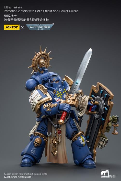 Joy Toy brings the Ultramarines to life with this Warhammer 40K 1/18 scale figure! Highly disciplined and courageous warriors, the Ultramarines have remained true to the teachings of their Primarch Roboute Guilliman for 10,000 standard years. Keeping watch over the Imperium, they personify the very spirit of the Adeptus Astartes.