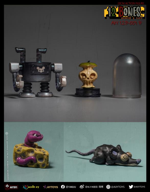 The 12 Bones line from AxyToys features original and unique figure designs that collectors will appreciate! Each figure is approximately 7.87 inches tall and comes with multiple accessories for a wide variety of poses. 12 Bones Cowboy figure sold separately