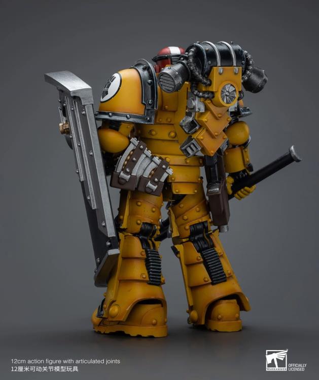 The Warhammer 40K Imperial Fists “The Horus Heresy” product line offers a compelling collection of figures capturing the essence of the Imperial Fists Space Marine Legion during the pivotal era of “The Horus Heresy.” Meticulously crafted and intricately detailed, these action figures showcase the iconic yellow and black color scheme of the Imperial Fists, symbolizing their stoic determination and unwavering loyalty to the Imperium of Man.