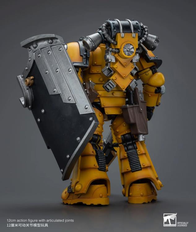 The Warhammer 40K Imperial Fists “The Horus Heresy” product line offers a compelling collection of figures capturing the essence of the Imperial Fists Space Marine Legion during the pivotal era of “The Horus Heresy.” Meticulously crafted and intricately detailed, these action figures showcase the iconic yellow and black color scheme of the Imperial Fists, symbolizing their stoic determination and unwavering loyalty to the Imperium of Man.