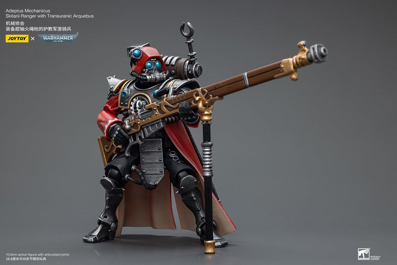 Joy Toy brings the Adeptus Mechanicus to life with this Warhammer 40K 1/18 scale figure! Keepers of the sacred tech knowledge that keeps the Imperium's war machines churning, the Adeptus Mechanicus zealously worship their Machine God or "Omnissiah". Regarding flesh as weakness, they replace their biological tissue with mechanical components until they are more machine than man.