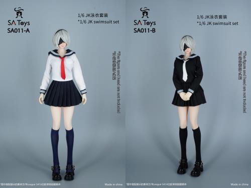JK Swimsuit Set White and Blue 1/6 JK (SA011A)
