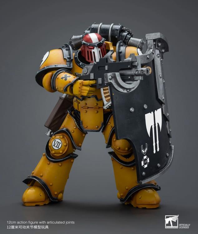 The Warhammer 40K Imperial Fists “The Horus Heresy” product line offers a compelling collection of figures capturing the essence of the Imperial Fists Space Marine Legion during the pivotal era of “The Horus Heresy.” Meticulously crafted and intricately detailed, these action figures showcase the iconic yellow and black color scheme of the Imperial Fists, symbolizing their stoic determination and unwavering loyalty to the Imperium of Man.