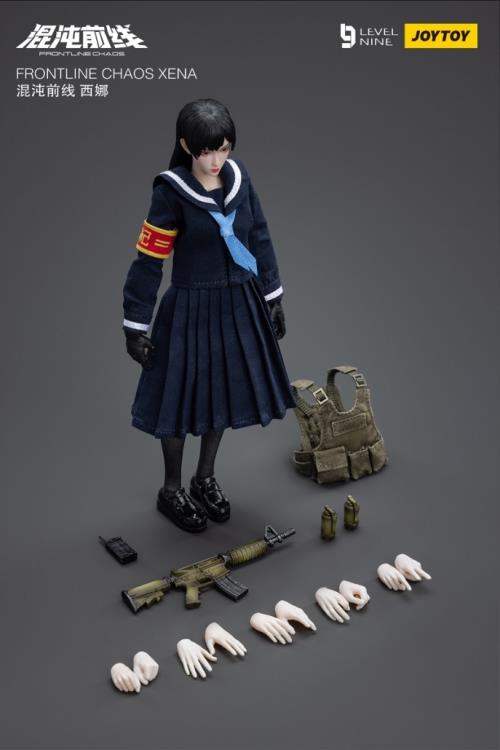 Joy Toy is proud to bring a new operative to their popular Frontline Chaos series of figures: Xena! Clad in a schoolgirl outfit, Xena is the leader of the squad and carries out her responsibilites with a lethal precision. With interchangeable hands and accessories, you won't want to miss out on this figure! Order yours today!