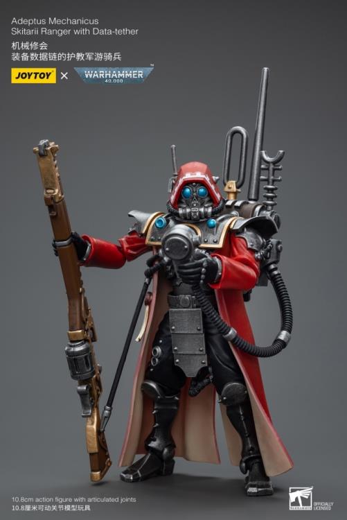 Joy Toy brings the Adeptus Mechanicus to life with this Warhammer 40K 1/18 scale figure! Keepers of the sacred tech knowledge that keeps the Imperium's war machines churning, the Adeptus Mechanicus zealously worship their Machine God or "Omnissiah". Regarding flesh as weakness, they replace their biological tissue with mechanical components until they are more machine than man.