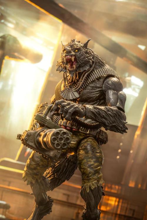 BigBadWorkshop and Fresh Monkey Fiction present Operation: Monster Force!
The Kiloworg were once soldiers of fortune, kidnapped by Dr. Tannis Rand and subjected to the "Salve of the Beast" - an ancient ointment used to create the first werewolf. It has made them into devastating killing machines. A single Kiloworg in its werewolf state is more than a match one-on-one with any member of Delta Red. On the night of a full moon, they may even be capable of defeating Dracula himself.