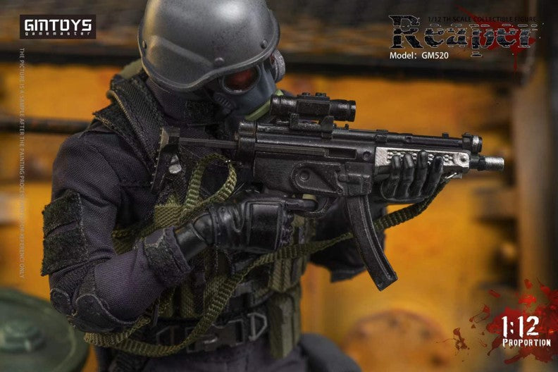 Add to your 1/12 scale figure collection with this Reaper figure from GMToys! This figure features real fabric clothes and a fully articulated body for maximum poseablility.