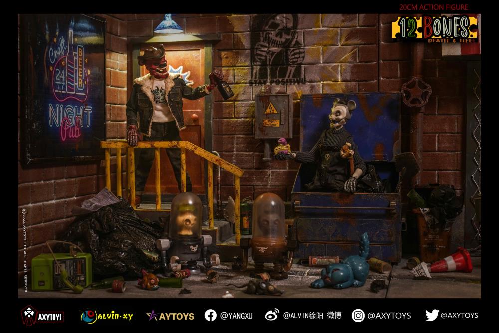 The 12 Bones line from AxyToys features original and unique figure designs that collectors will appreciate! Each figure is approximately 7.87 inches tall and comes with multiple accessories for a wide variety of poses. 12 Bones Cowboy figure sold separately