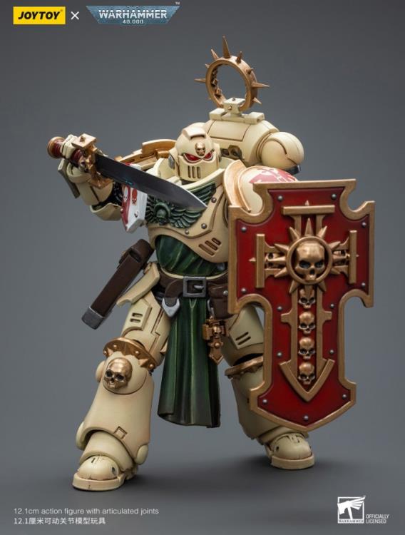The Joy Toy Warhammer 40K Dark Angels Bladeguard Veteran action figure is a highly detailed collectible, perfect for fans of the Warhammer 40K universe. This figure captures the essence of the character’s formidable presence, making it a must-have for collectors and enthusiasts alike.