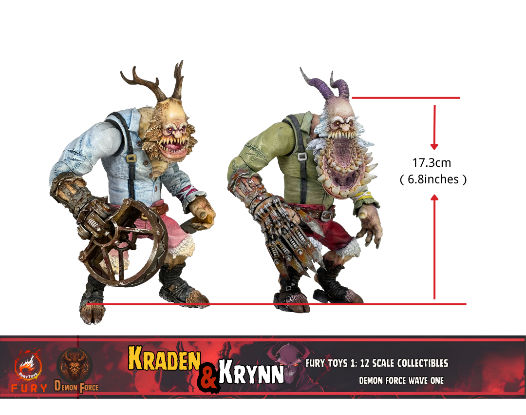 Fury toys Demon Force wave 1 1/12 The brother Kraden and Krynn