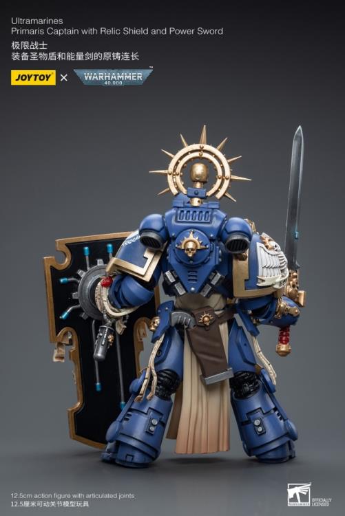 Joy Toy brings the Ultramarines to life with this Warhammer 40K 1/18 scale figure! Highly disciplined and courageous warriors, the Ultramarines have remained true to the teachings of their Primarch Roboute Guilliman for 10,000 standard years. Keeping watch over the Imperium, they personify the very spirit of the Adeptus Astartes.