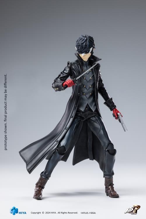 Steal hearts and fight corruption with the Exquisite Basic Joker action figure from Persona 5: Royal by Hiya Toys!
Standing approximately 6" tall, this highly detailed 1/12 scale figure captures Joker's iconic Phantom Thief look, complete with his red gloves, tailored black coat, and signature white pocket square.