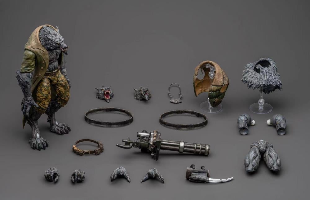 BigBadWorkshop and Fresh Monkey Fiction present Operation: Monster Force!
The Kiloworg were once soldiers of fortune, kidnapped by Dr. Tannis Rand and subjected to the "Salve of the Beast" - an ancient ointment used to create the first werewolf. It has made them into devastating killing machines. A single Kiloworg in its werewolf state is more than a match one-on-one with any member of Delta Red. On the night of a full moon, they may even be capable of defeating Dracula himself.