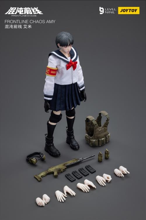 Joy Toy is proud to bring a new operative to their popular Frontline Chaos series of figures: Amy! Clad in a schoolgirl outfit, Amy is in charge of coordination and communications in her squad. With interchangeable hands and accessories, you won't want to miss out on this figure! Order yours today!