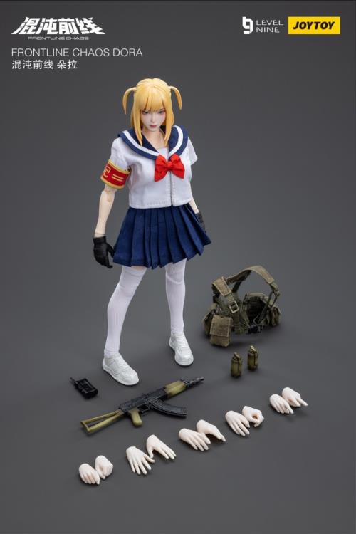 Joy Toy is proud to bring a new operative to their popular Frontline Chaos series of figures: Dora! Wearing a schoolgirl sailor outfit, Dora is the long range fighter of the squad and is finally excited to get some action rather than be bored on guard duty again. With interchangeable hands and accessories, you won't want to miss out on this figure! Order yours today!