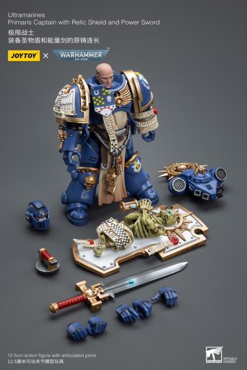 Joy Toy brings the Ultramarines to life with this Warhammer 40K 1/18 scale figure! Highly disciplined and courageous warriors, the Ultramarines have remained true to the teachings of their Primarch Roboute Guilliman for 10,000 standard years. Keeping watch over the Imperium, they personify the very spirit of the Adeptus Astartes.