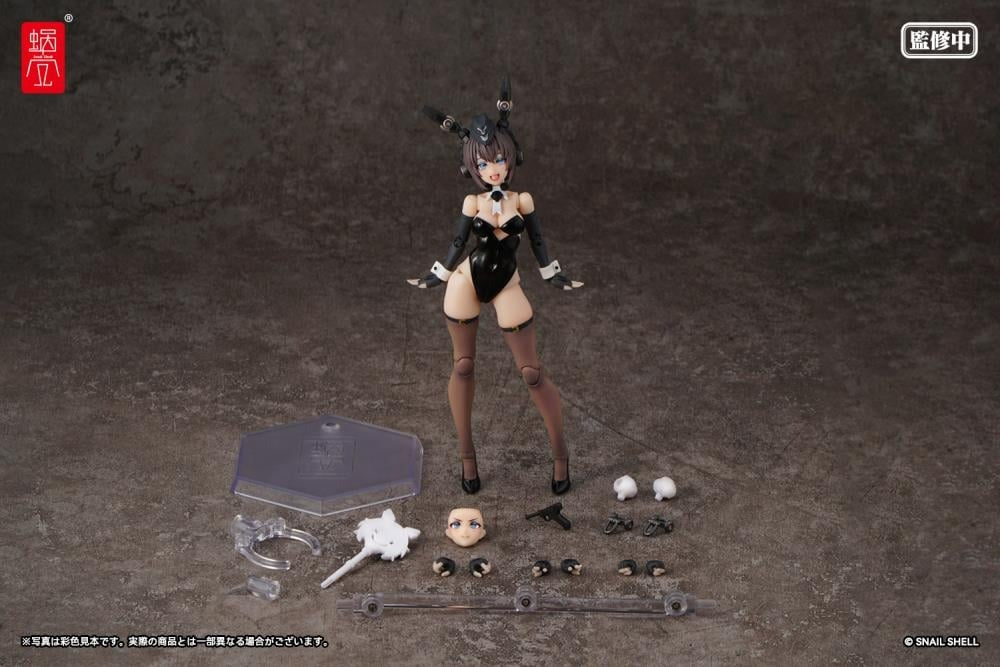 Snail Shell is proud to present a new 1/12 scale figure that will add some firepower to your collection: say hello to RA-03 Panzer Bunny Anneliese! This figure comes with two types of interchangeable face parts (smiling, open mouth), fully movable eyeball gimmick, and the included "Mini Tool NEO for Changing Eyes" allows you to change the gaze.