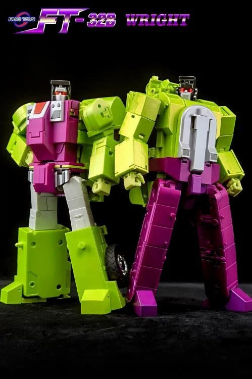 From Fans Toys comes FT-32B Wright! This figure converts from robot to backhoe and includes a blaster accessory.
