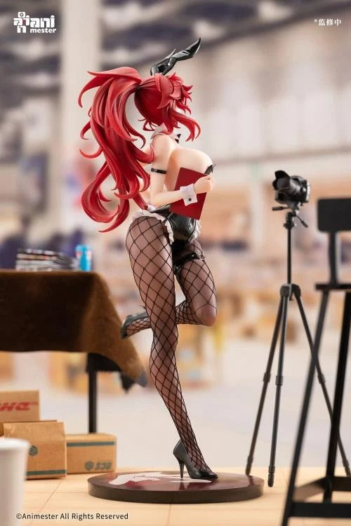 The Comic Convention day has arrived and Aki is ready to sign comics for her fans. AniMester presents an highly detailed 1/6 scale figure based on an original character illustration by Maenoo. Dressed in a cute and playful bunny girl costume, Aki is ready to meet her adoring fans. In her right hand she holds her comic as she strikes a pose.