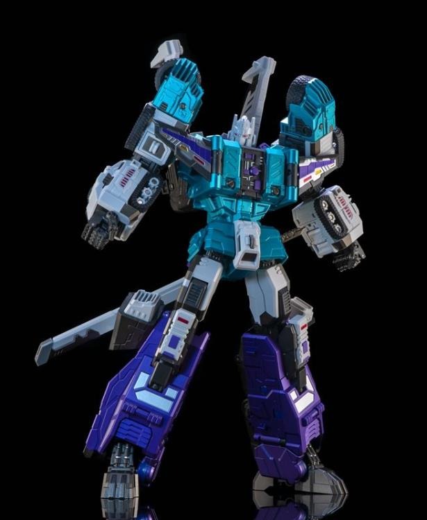 The GDW-03M Fuuma figure stands just over 11 inches tall as a robot and transforms into 6 different modes!
This figure is highly articulated and can be posed with the included guns or sword. With an edition size of 500 pieces worldwide you will want to be sure to add him to your collection!