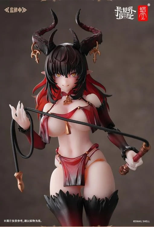 Add to your figure collection with the Lustia Second Phase 1/12 scale action figure by Snail Shell. This figure displays a new version of Lustia with a red and black color scheme, along with dark hair and horns. Lustia is fully articulated for creating a variety of poses, along with including additional parts and accessories to customize the figure. Be sure to add it to your collection!