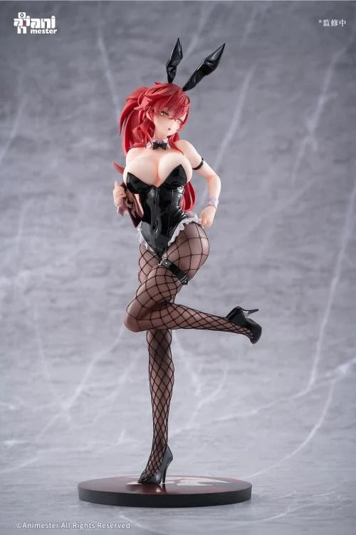 The Comic Convention day has arrived and Aki is ready to sign comics for her fans. AniMester presents an highly detailed 1/6 scale figure based on an original character illustration by Maenoo. Dressed in a cute and playful bunny girl costume, Aki is ready to meet her adoring fans. In her right hand she holds her comic as she strikes a pose.