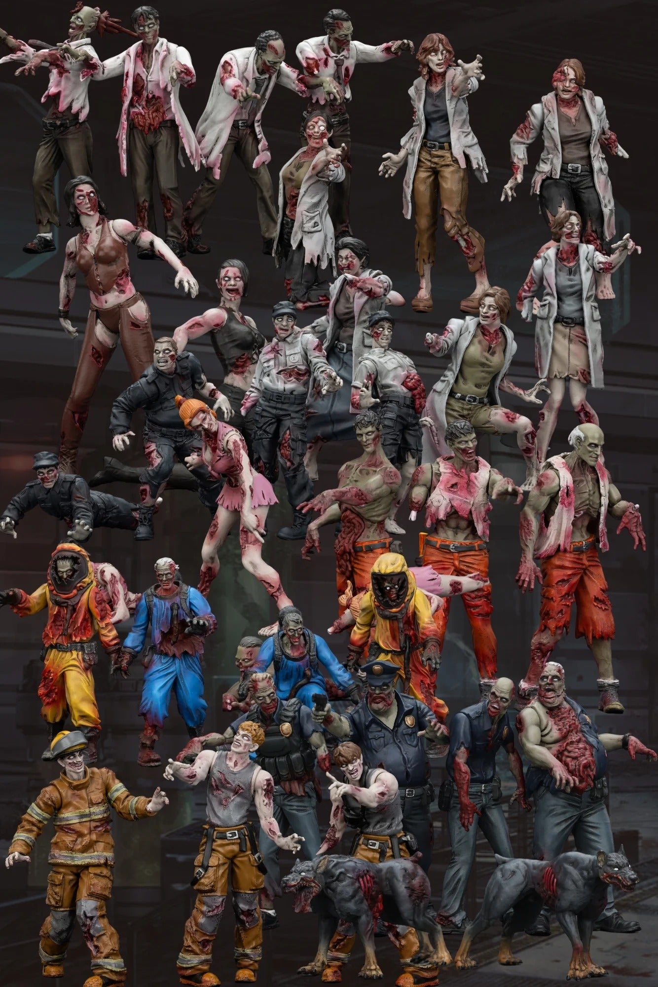 (Pre-order) Joy Toy Dark Source Zombie Collection 1/25 Scale whole set