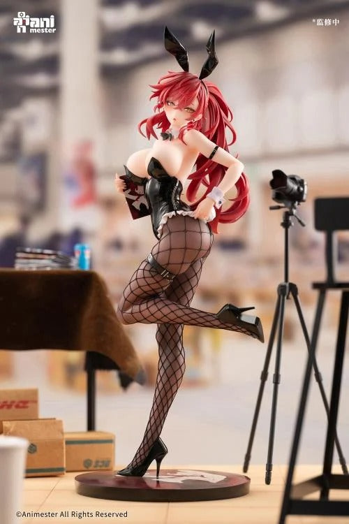 The Comic Convention day has arrived and Aki is ready to sign comics for her fans. AniMester presents an highly detailed 1/6 scale figure based on an original character illustration by Maenoo. Dressed in a cute and playful bunny girl costume, Aki is ready to meet her adoring fans. In her right hand she holds her comic as she strikes a pose.