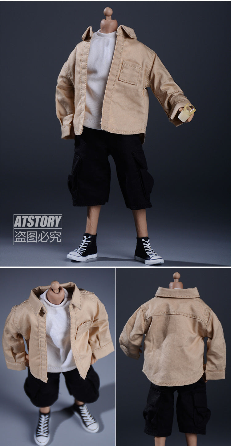 Atstory 1/12 6 inches Figure Casual Long Shirt