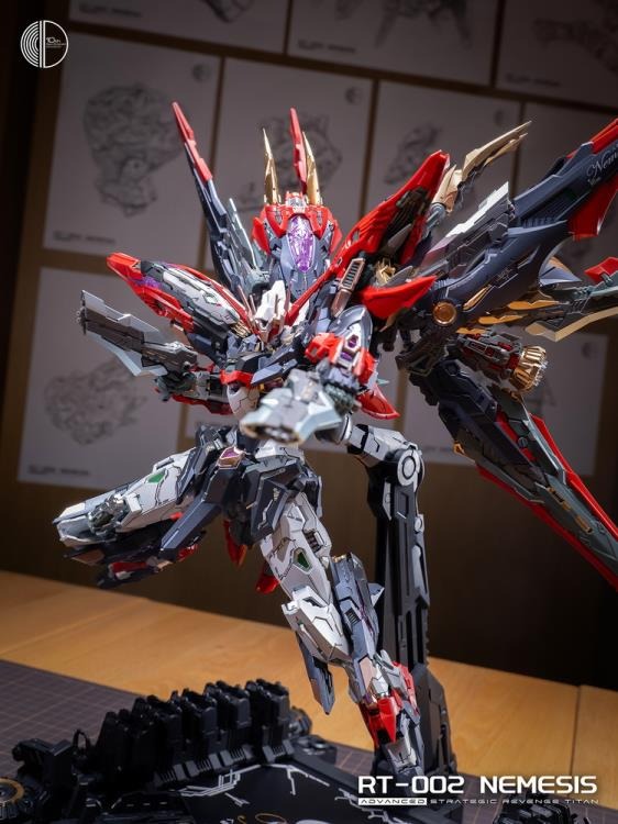 In ERA+ is proud to introduce a new model kit that will upgrade your mecha collection with some serious firepower: the Nemesis Advanced Strategic Revenge Titan! Featuring a wide range of accessories and weapons, this is one mecha you won't want to miss out on! Order yours today and get ready to battle!