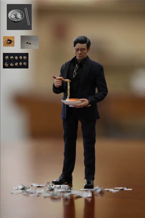 (Pre-order) Aton Custom 1/12 Black Suit Jacket (Without Headsculpt)