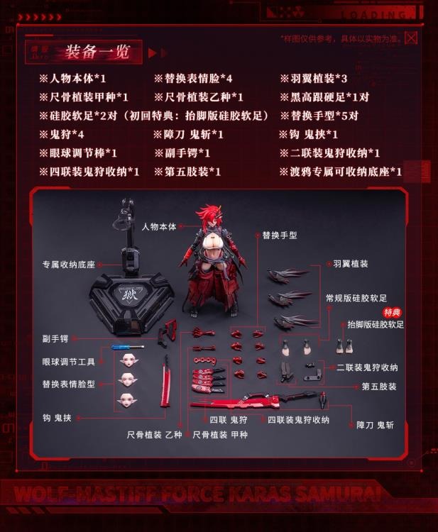 Three years ago in the deep winter, a leader led their team to raid an illegal laboratory and found Karas in her incubator. Her entire left arm had been transformed into a mechanical joint, and her skeleton had been replaced with an alloy prosthesis, turning her into a killing machine. When the leader cut off the restraint around Karas' neck, her broken body came to life. Perhaps touched by the fighting spirit of the creature, the leader of the troops sheathed his knife and brought her with them.