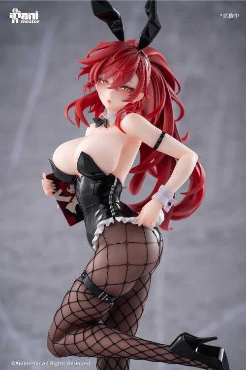 The Comic Convention day has arrived and Aki is ready to sign comics for her fans. AniMester presents an highly detailed 1/6 scale figure based on an original character illustration by Maenoo. Dressed in a cute and playful bunny girl costume, Aki is ready to meet her adoring fans. In her right hand she holds her comic as she strikes a pose.