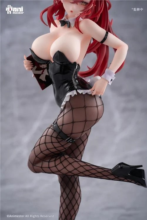 The Comic Convention day has arrived and Aki is ready to sign comics for her fans. AniMester presents an highly detailed 1/6 scale figure based on an original character illustration by Maenoo. Dressed in a cute and playful bunny girl costume, Aki is ready to meet her adoring fans. In her right hand she holds her comic as she strikes a pose.