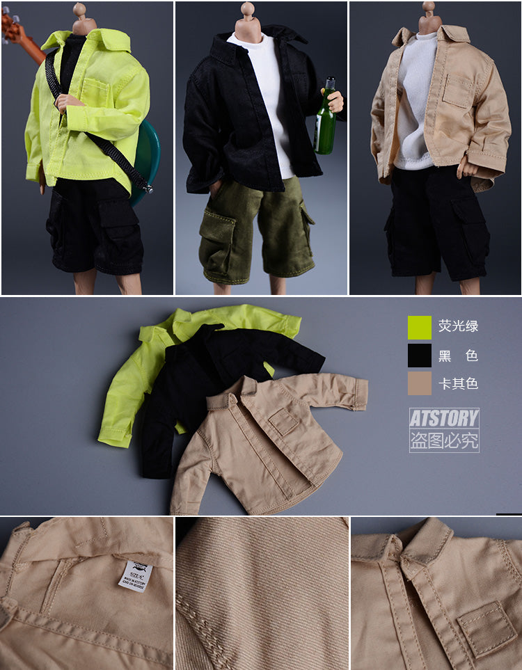 Atstory 1/12 6 inches Figure Casual Long Shirt