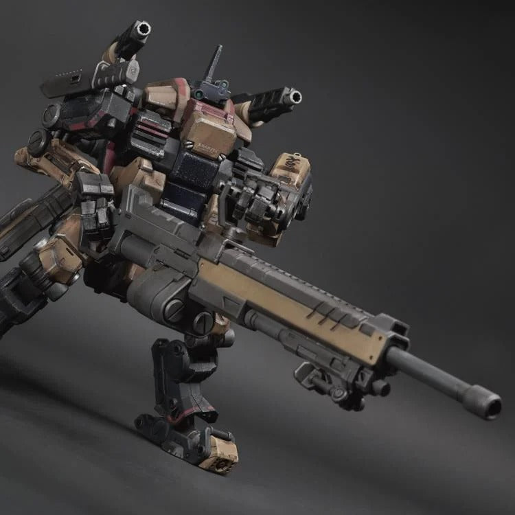 The Omangan military had long planned to elevate the strategic importance of the Estancian desert region. The specially designed desert variant of the Dwarf series Synchro exoArmor, Duergar D2R-w, had long been delivered to the Blacksand Squad. It made its debut in the battle for the lost Great Estancian Library, causing significant trouble for Agurts. The advance squad of the 88th Sand Team of Agurts was first to discover the ruins and quickly established an operational base, gaining the upper hand. Upon l