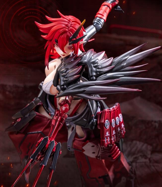 Three years ago in the deep winter, a leader led their team to raid an illegal laboratory and found Karas in her incubator. Her entire left arm had been transformed into a mechanical joint, and her skeleton had been replaced with an alloy prosthesis, turning her into a killing machine. When the leader cut off the restraint around Karas' neck, her broken body came to life. Perhaps touched by the fighting spirit of the creature, the leader of the troops sheathed his knife and brought her with them.