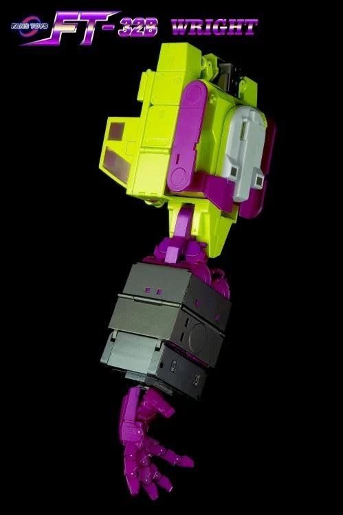 From Fans Toys comes FT-32B Wright! This figure converts from robot to backhoe and includes a blaster accessory.