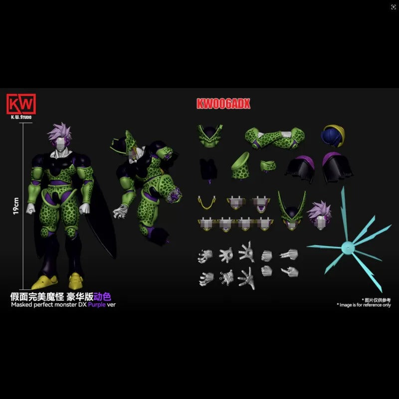 (Pre-order) K.W.Studio 1/12 Masked Perfect Monster Figure Deluxe Set (Blue + Purple ver.) with Extra Bonus