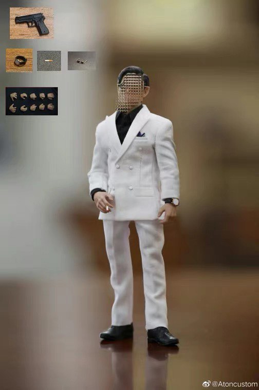 Aton Custom 1/12 White Suit Jacket (Without Headsculpt)