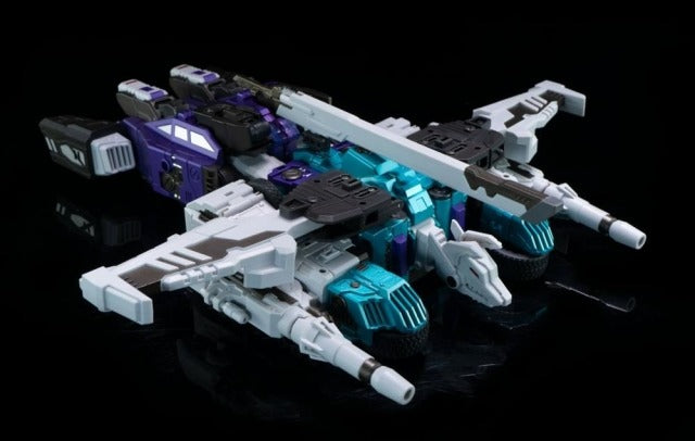 The GDW-03M Fuuma figure stands just over 11 inches tall as a robot and transforms into 6 different modes!
This figure is highly articulated and can be posed with the included guns or sword. With an edition size of 500 pieces worldwide you will want to be sure to add him to your collection!